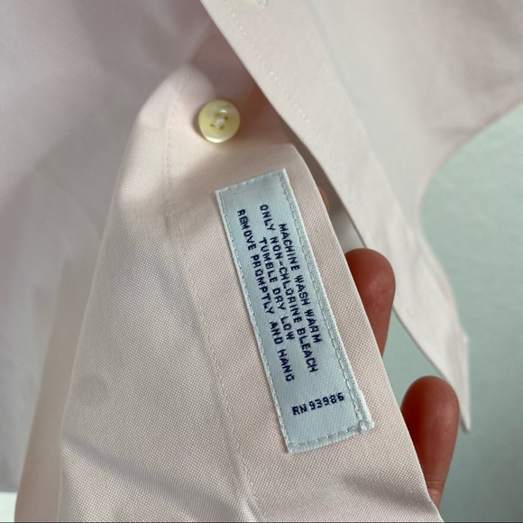 Brooks Brothers Extra Slim Fit Light Pink Button Down Shirt - Picture 5 of 7